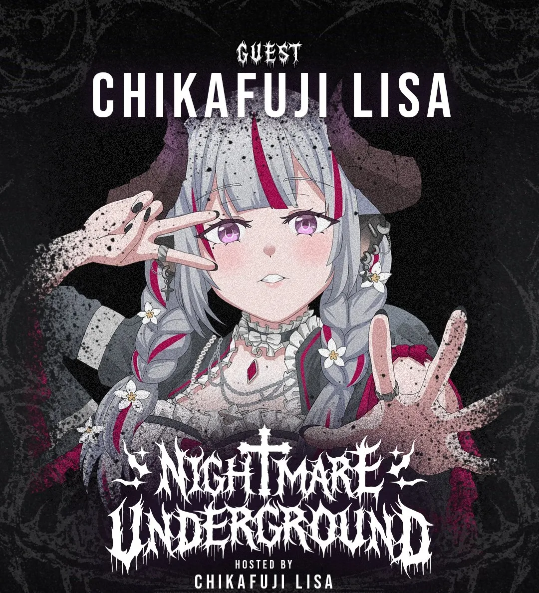 Nightmare Underground key art featuring Chikafuji Lisa